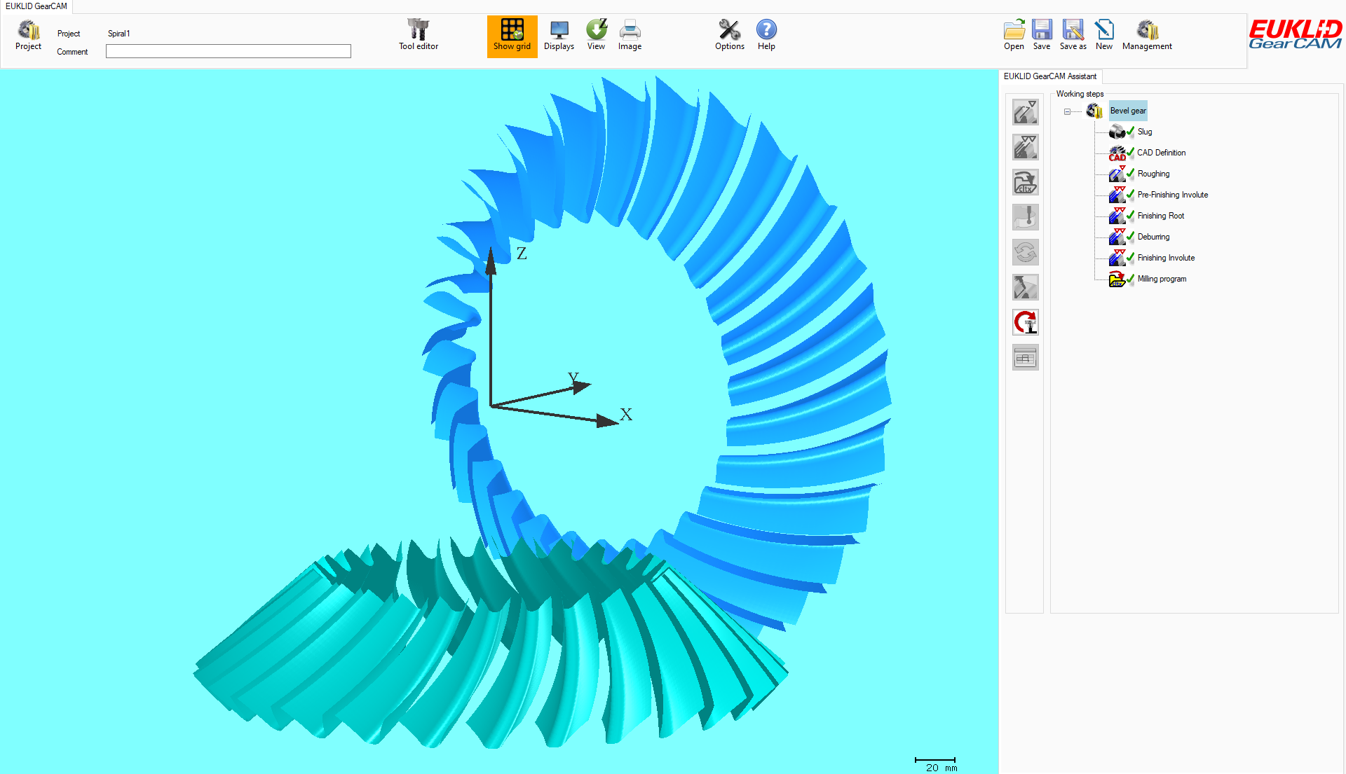 Bevel Gear EUKLID CAD/CAM